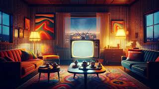 1960s Living Room Ambience: 1 Hour Original Rain & Static White Noise - Study & Sleep Soundscape