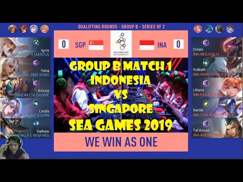 GROUP B SERIES OF INDONESIA VS SINGAPORE MATCH 1 SEA GAMES 2019, GARENA AOV !!!