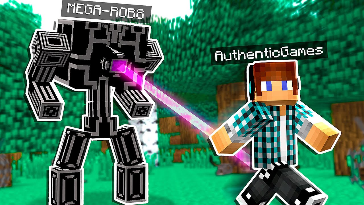 AUTHENTIC VS ROBÔ GIGANTE !! - Minecraft Survival #49 minecraft videos dantdm