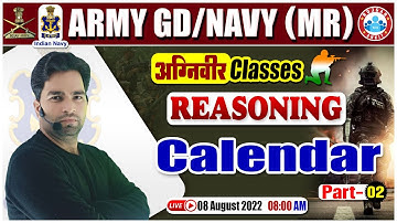 Calendar Reasoning Tricks, Reasoning For Navy MR, Agnipath Army GD Reasoning Classes #6