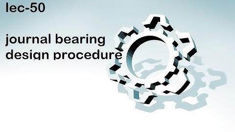 journal bearing design procedure,