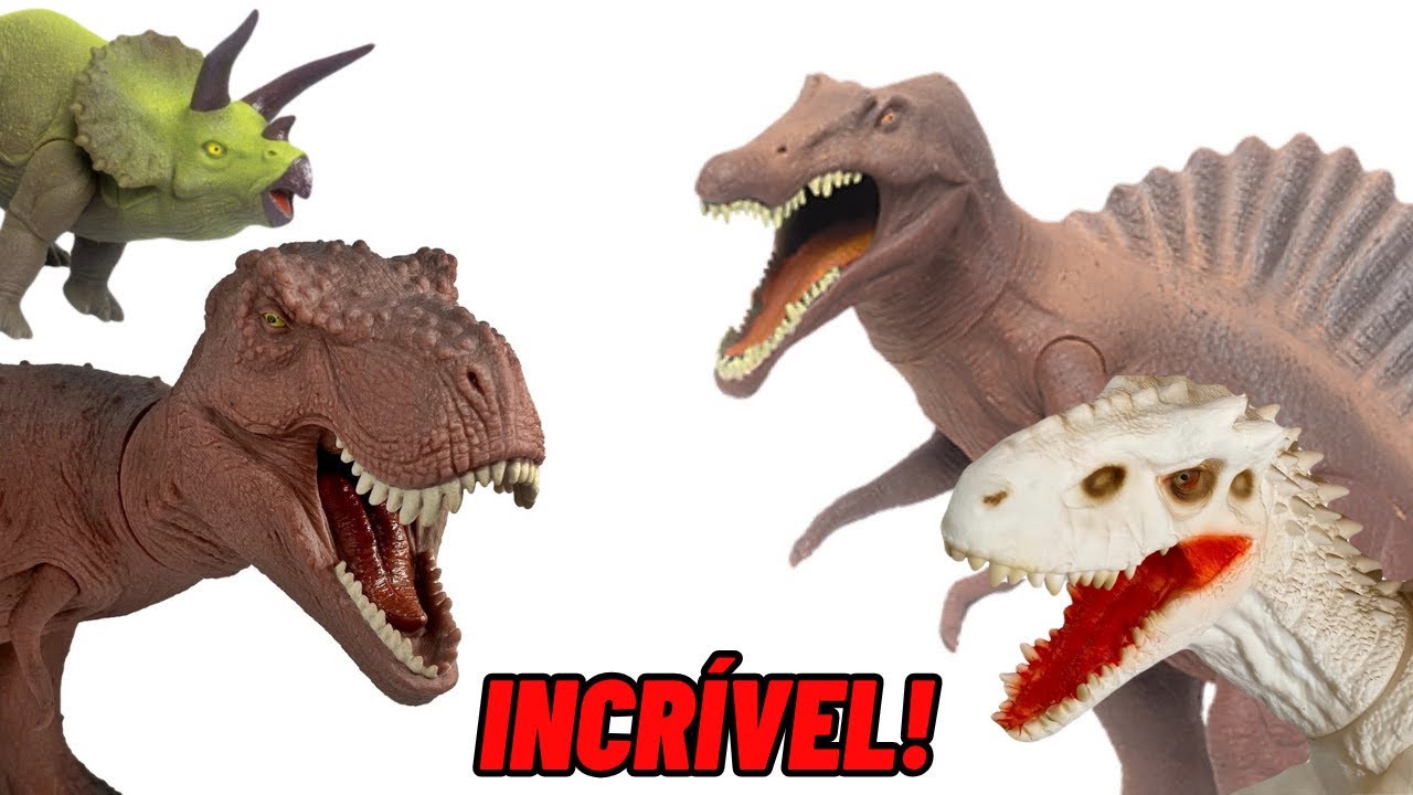OS INCRÍVEIS e NOSTÁLGICOS DINOSSAUROS de BORRACHA! 