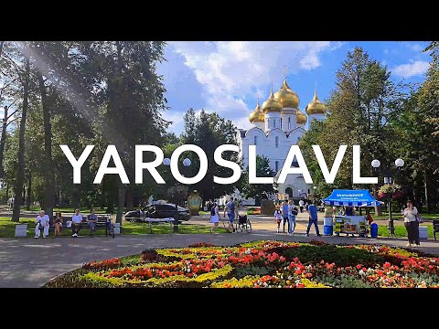 Yaroslavl, Russia walking tour 4K 60FPS | August 2023