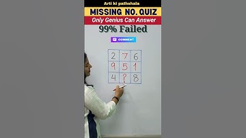 🤔 Can you solve this  Missing No. Quiz 📝99% Failed 😭 #shorts #quiz #iqtest #brainteasers #shortsfeed