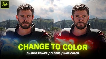 How to Change the Color of Powers / Clothes in After Effects