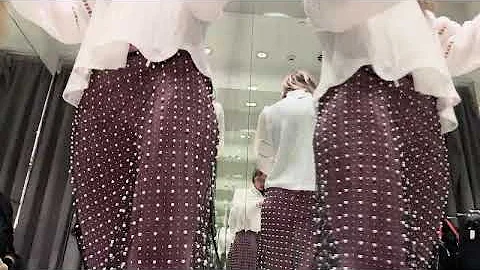 H&M Transparent skirt & Shirt Try On Haul | New on 2025 | #seethroughoutfits #sheer #trending #dress