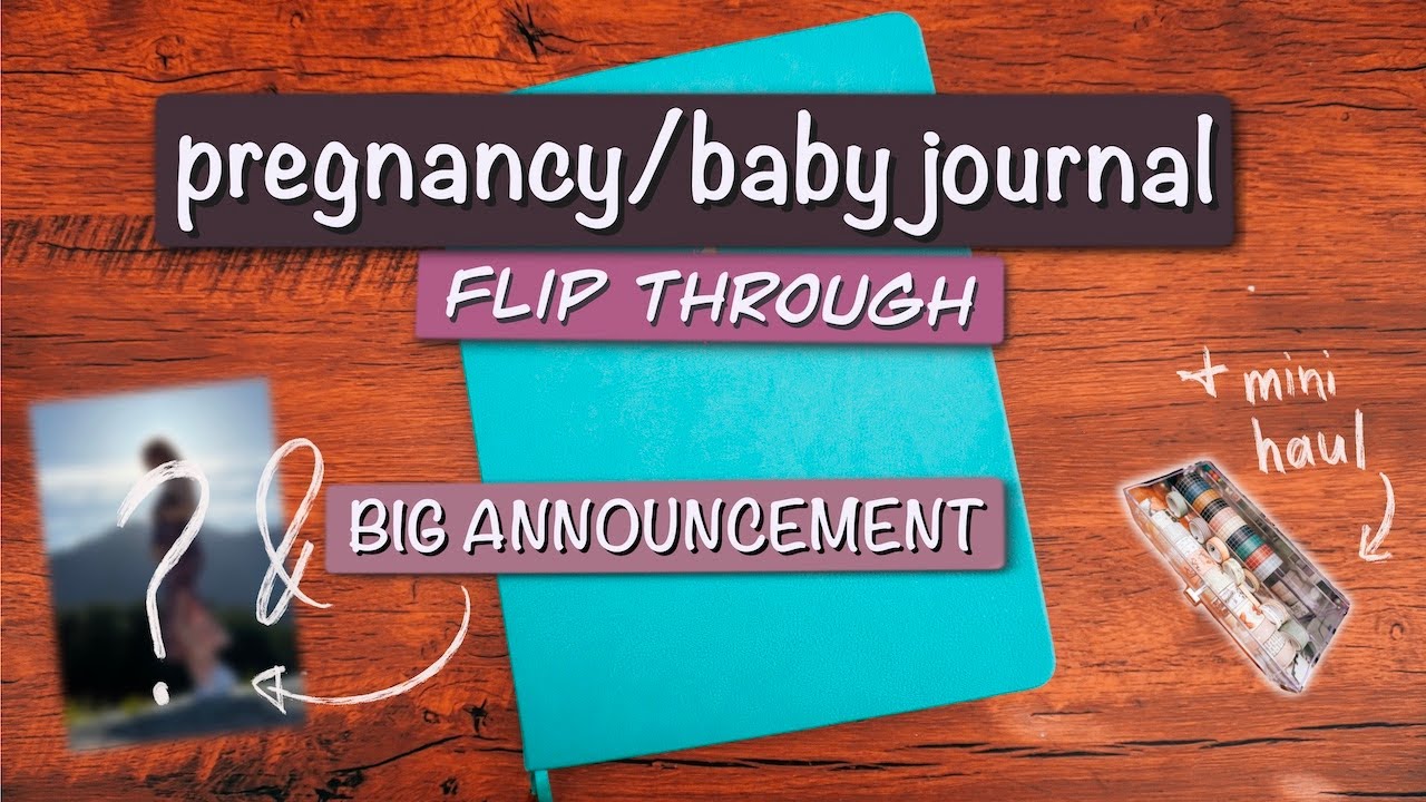 HOW TO make a pregnancy baby JOURNAL + FLIP THROUGH + BIG
