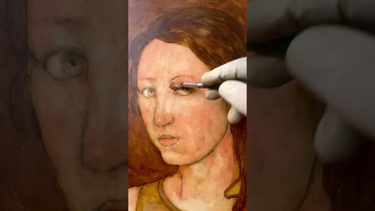 Unlock the Leonardo DaVinci painting technique of evolving your drawing into a painting. 