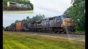 GORGEOUS K5LA on CSX YN2 Dash 9 #9031 with YN3b AC4400CW #327 - Intermodal I008 - Unionville Ohio