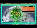 Eta strengthens to Category 1 hurricane