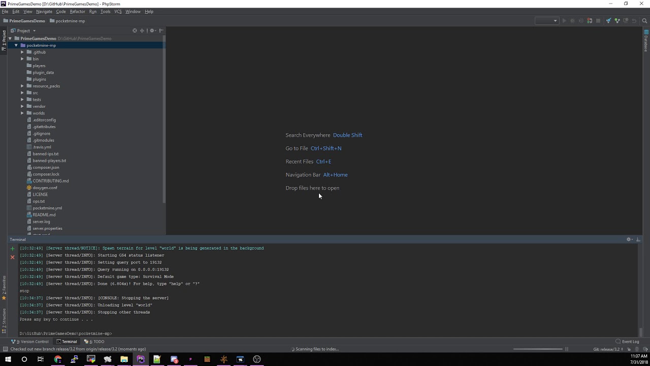 Github With Phpstorm For Pocketmine Mp Plugin Development Youtube