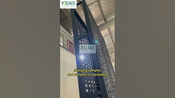Custom Double-Sided Hanging Perforated Display Racks for Tiles & Stone#displaysolutions