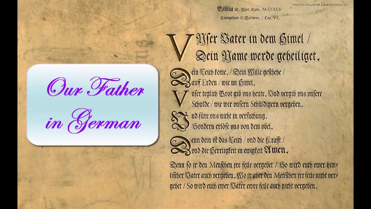 our-father-in-german-youtube