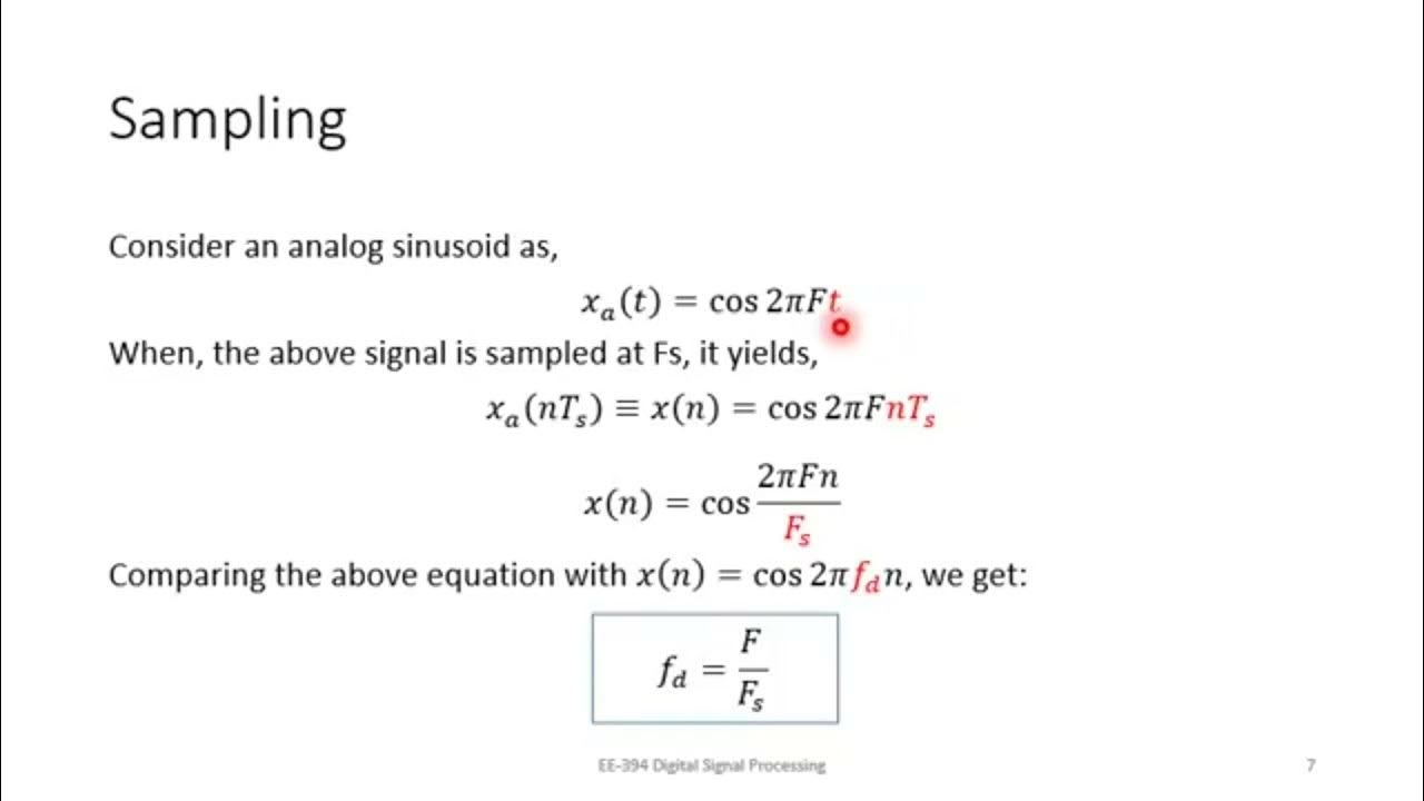 Sampling part 1 | Lecture 8 - YouTube