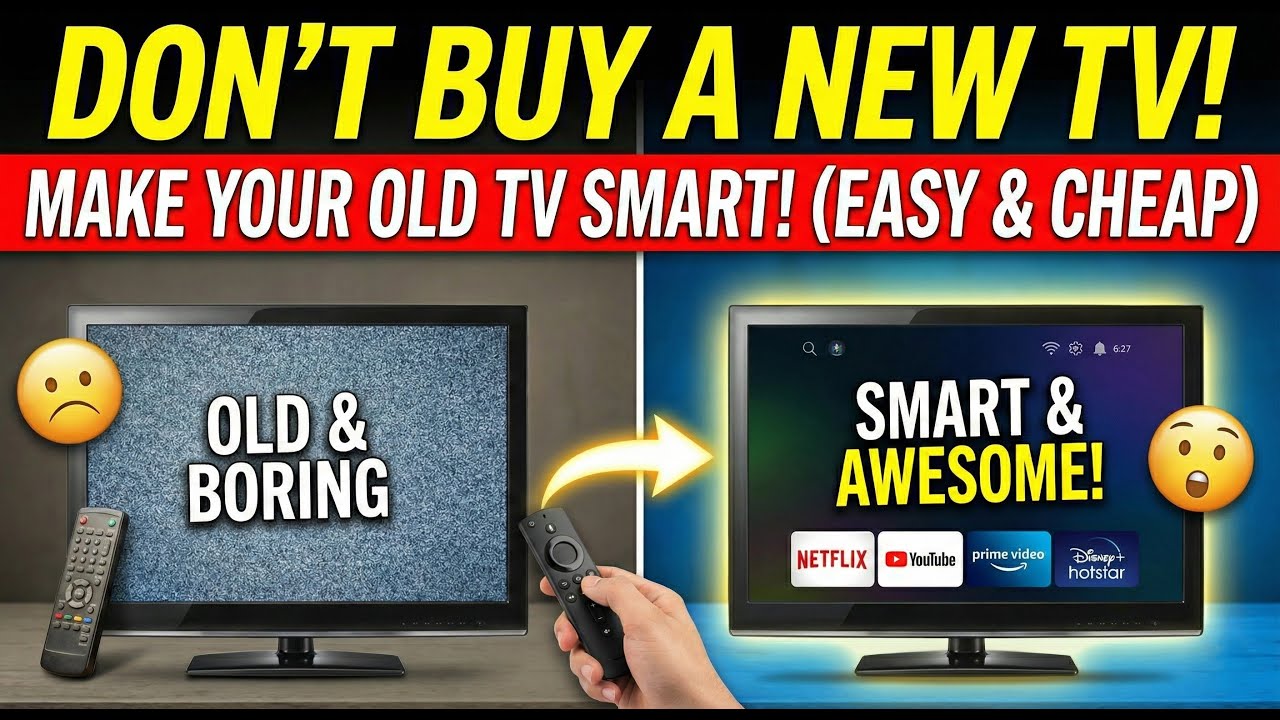Don't Buy a New TV! Turn ANY Old TV into a Smart TV (Cheap & Easy) || Dostified Reviews