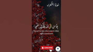 صلوا على النبي  ﷺ تُرفع درجاتكم 🤲#اسلام #quran #سورة_الشعراء #راحة_نفسية #قرآن