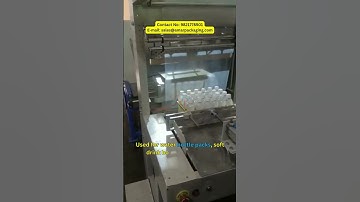 Web Sealer with Shrink Tunnel Packaging | water bottle pack, drink bottles, food container, and gift