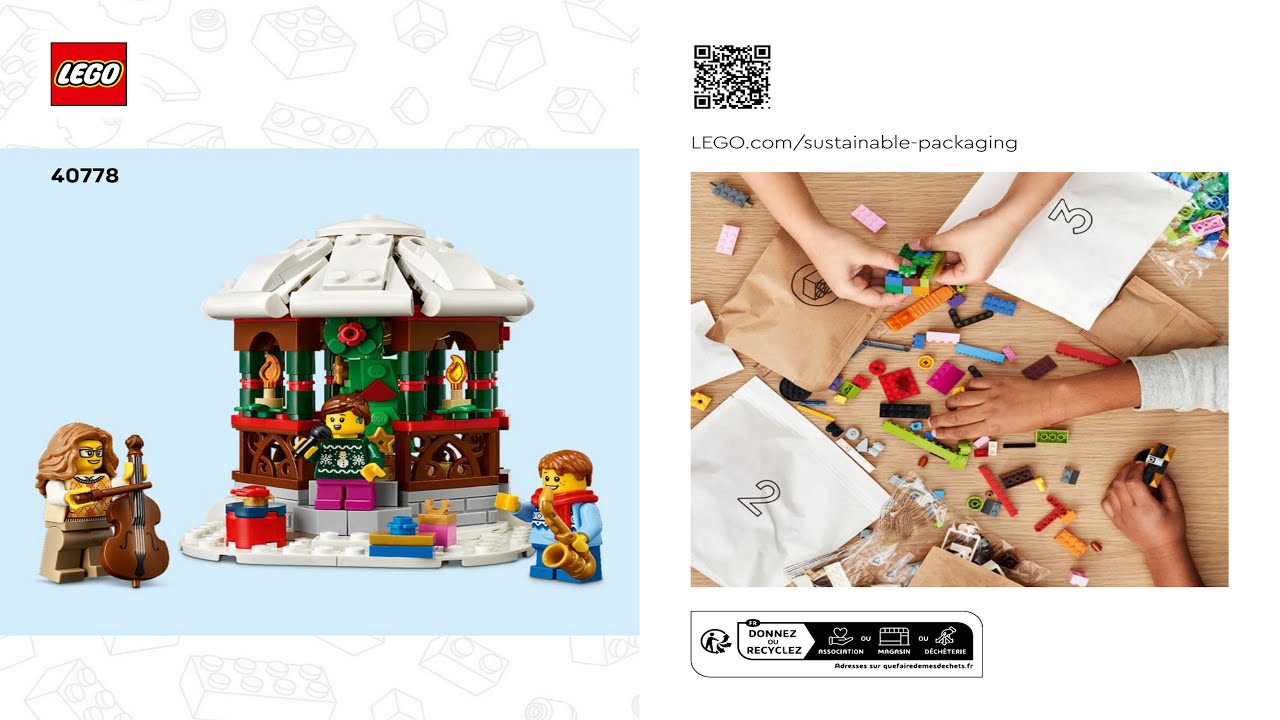 LEGO Instructions - Promotional - 40778 - Winter Gazebo - Gift with Purchase