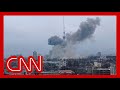 Video shows Russian military strike on TV tower near Kyiv