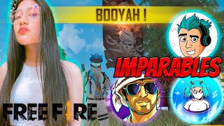 Escuadra Imparable De Youtubers De Free Fire Ft. Hectorino, Lucy, 24K Arturo Brenda Garcia