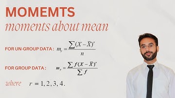 Moments | Moments about Mean | Measure of Dispersion | Statistics | CH 4 | LEC 13 | Class11