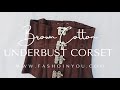 Austin brown cotton underbust waist shaper corset for steampunk costumes fashoinyou corsets