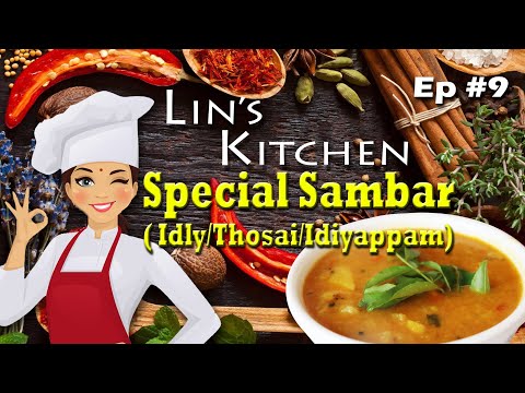 Lin's Kitchen - Special Sambar for Idly/ Thosai / Idiyappam -  MCO Season - Episode 9