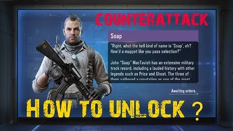 How to unlock soap - counterattack event part 6- call of duty mobile #tutu141
