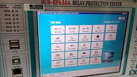 6 phase relay test set