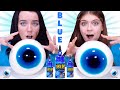 Blue Food Challenge By LiLiBu (Candy Race, Giant Gummy Eyeballs)