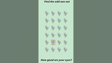 Find the odd one out - How fast can you find it #games  #gaming #shorts #puzzle