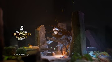 Hogwarts Legacy Game Effect 🪄| Blender Animation 3D