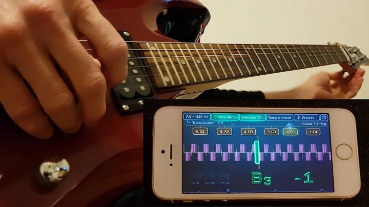 How to fix guitar intonation with Airyware Tuner