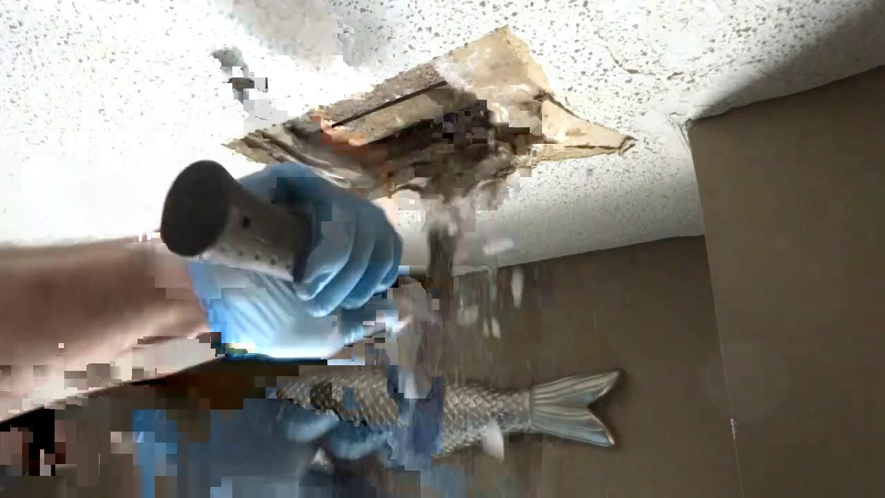 TUB LEAKING IN CEILING AFTER HOMEOWNER PLAYING MR PLUMBER YouTube