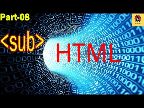 sub tag html tutorial 2020 ,in hindi || By AD Coding || html tutorial 2021 ||