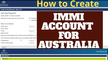 How to create immi Account for Australia Online Visa application 2023 | Information Hub Official