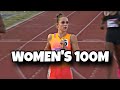 Abby steiners second 100m of 2024  los angeles grand prix