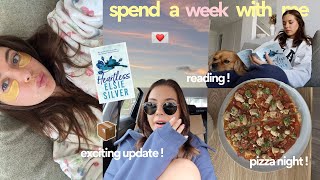 spend a week with me: exciting updates, gym + yummy food