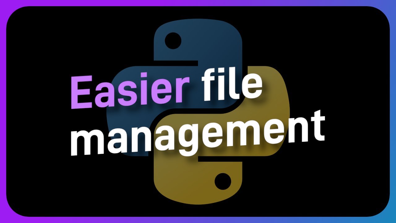 Pathlib makes file management EASY in Python - YouTube