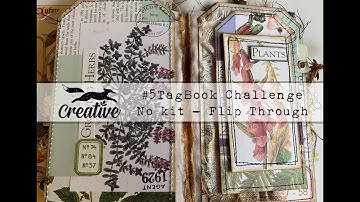 Create a Tag Book with NO KIT, Flip Through