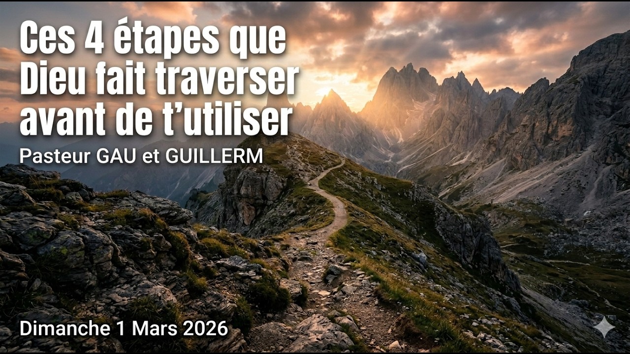 Ces 4 étapes que Dieu fait traverser avant de t'utiliser ! Séminaire Meaux Février 2026 Dimanche