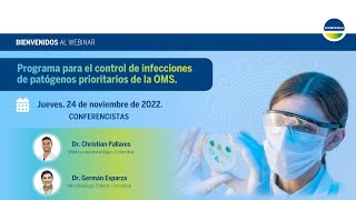 Webinar Programa para el Control de Infecciones de patógenos prioritarios de la OMS