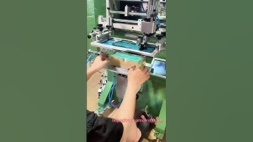 Screen Printing Machine for Plastic Jars ( can print flat and round bottles #screenprinting )