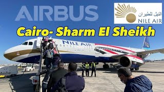 Trip Report: Nile Air Airbus A321 Cairo- Sharm El Sheikh Egypt 🇪🇬 Economy Review (4K)