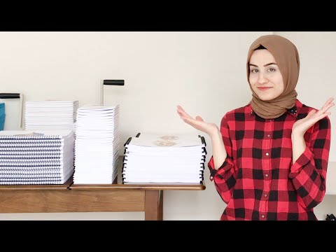 DEFTER YAPIMI VLOG | 250 adet defter yapıyorum