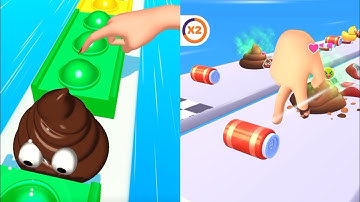 Pop Run VS Crushy Finger - All Levels SpeedRun Gameplay Android iOS #1