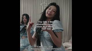 The ONLY 5th Generation songs to reach #1 on MelOn TOP100