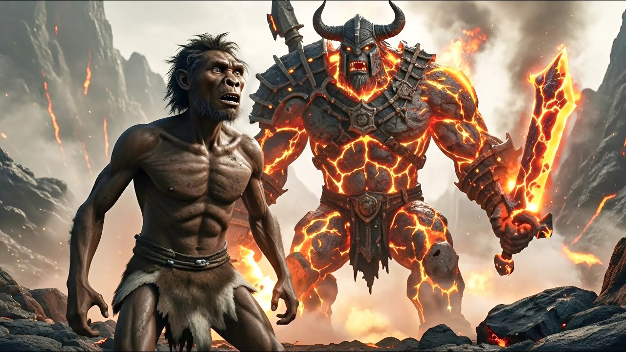 Survive Prehistoric DANGER! Early Human Enters Surtr Muspelheim's Fiery Territory