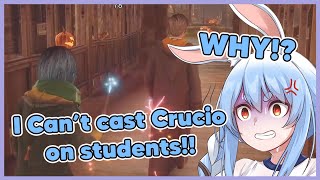 Pekora finally learned Crucio and tried to cast it on Gryffindor Student【EngSub】