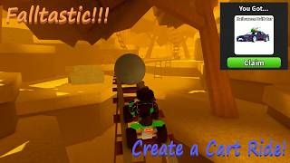 Falltastic, How to Claim the Halloween Drift Car, Create a Cart Ride! Roblox